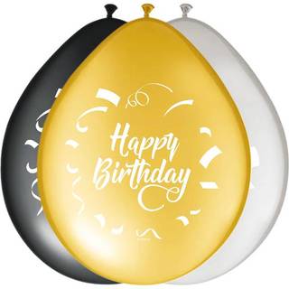 8er Pack Luftballons Happy Birthday