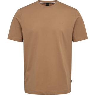 BOSS t-shirt med crew neck i beige til herre| Regular fit |