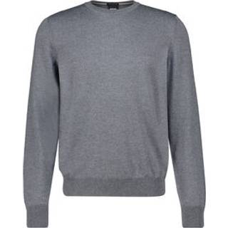 Sweater med regular fit i ny uld med broderet logo