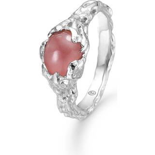 Studio Z Magma ring i sterling sølv med rosa zirkonia