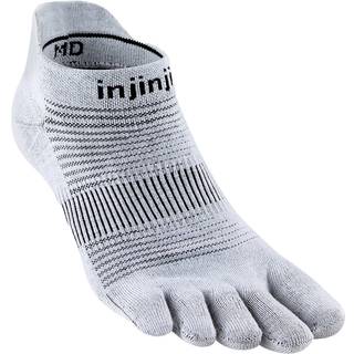 Injinji Run Original Weight No Show Strømper S 37-40 Grå - Optimal komfort til løb