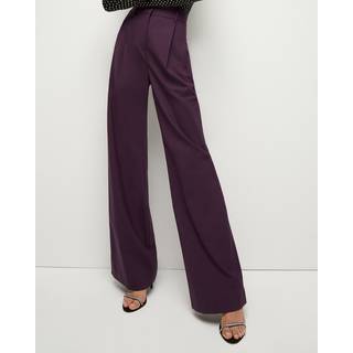 Veronica Beard Ollie wool-blend wide-leg pants - purple - XXXS