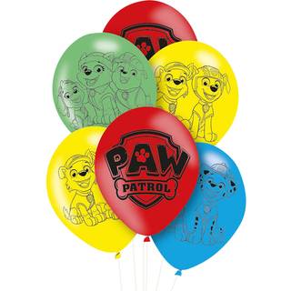 Paw Patrol balloner 6 stk. - Ass. farver