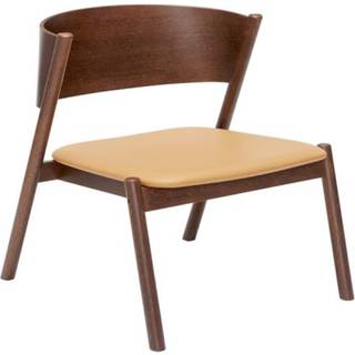 Hübsch Oblique Loungestol - Lænestole Eg Mørkebrun - 331606