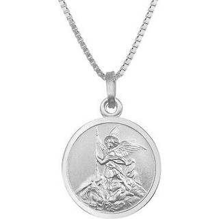 trendor 41462 Halskette mit Erzengel Michael Anhänger Ø 16 mm 925 Silber