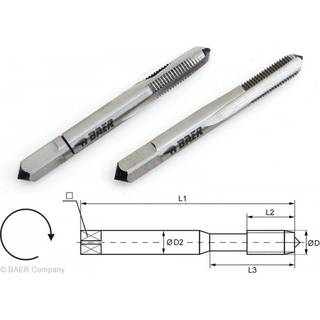 BAER HSSG håndgevindtap BSF 3/16x32 2 stk. (220301001)