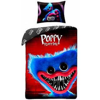 Poppy Playtime 100% bomuld - enkelt dynebetræk og pudebetræksæt - europæisk størrelse