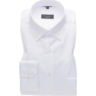COMFORT FIT Cover Shirt in white plain