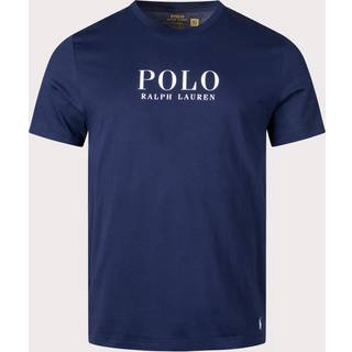 Polo Ralph Lauren Herren T-Shirt blau Jersey-Baumwolle unifarben