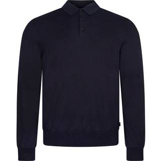 BOSS Black Herren Pullover blau unifarben