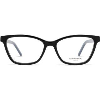 SAINT LAURENT Kvinde SAINT LAURENT SL M128 001 Optiske stel Acetat Sort Transparent Cat Eye Antiblænding