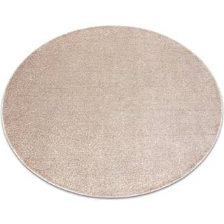 TÆPPER hjul INDUS beige 34 glat, mélange cirkel 200 cm