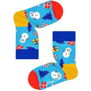 Kids Christmas Socks | Bring it on Crew Sock for Kids - Blue, White, Yellow, Red, Blue, Brown - 12-24 Months