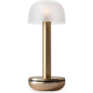 Two - Bordlampe - Gold Glass Frosted - humble