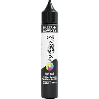 System 3 Fluid Acrylic - 29,5ml. Mars Black