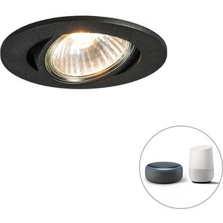 Smart indbygget spotlight sort vipbar inkl. Wifi GU10 - Cisco