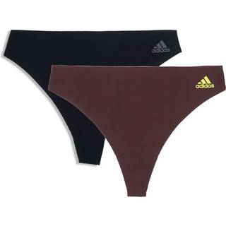 adidas 2-pak BOS Micro Cut Free Thong Multi - Black/brown - Large