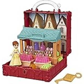 Frozen Disney Pop Adventures Village Set Pop -Up Playset med h?ndtag inklusive Anna Small Doll inspireret af 2 -filmen - Toy for Kids Alder 3 & U