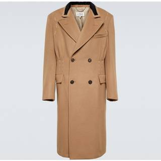 Maison Margiela Wool and camel hair overcoat - brown - EU 50