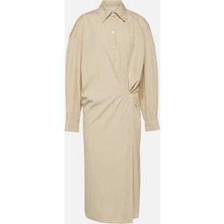 Lemaire Asymmetric cotton and silk shirt dress - pink - L