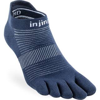 Injinji Run Original Weight No Show Strømper L 44½-47 Blå - Optimal komfort til løb