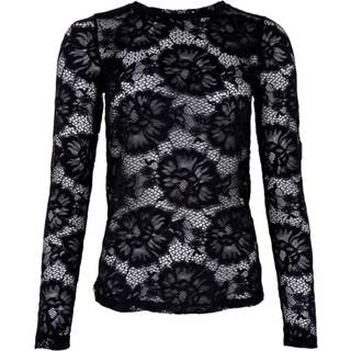 Black Colour - Bcgigi Lace Blouse - Black Flower