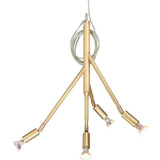 Loftlampe Kvist - 4 arme, udførelse Mattborstad mässing