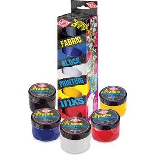 EssDee Fabric Block Printing Ink, 5×100 ml linoleumsmaling til linoleumstryk på stof og tekstiler