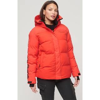 Superdrytil kvinder. W5011581A Windbreaker med hætte windbreaker parka City red (S), Rød, Casual, Nylon