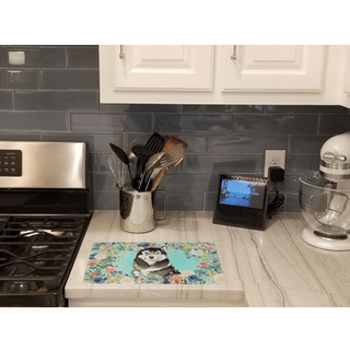 Caroline's Treasures CK3419LCB Alaskan Malamute Glass Cutting Board Stor dekorativt tempereret glas køkkenskæring og serveringsplade Stor størrel