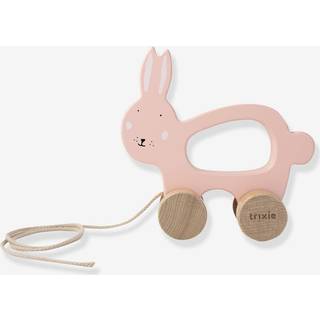 Trixie Baby Wooden Pull Figure - Mrs. Rabbit