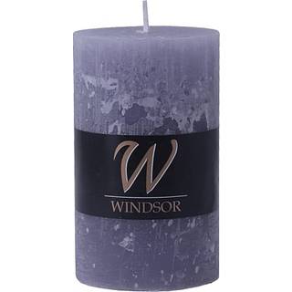 Windsor rustikt bloklys 7x12 cm - lys lilla (På lager i butik)
