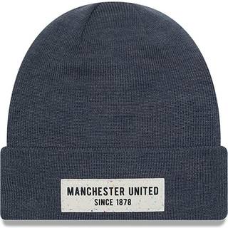 Manchester United FC Polylana® Grey Cuff Knit Beanie Hat newera adult unisex Grey newera adult unisex Grey newera adult unisex Grey newera adult unise - Osfm
