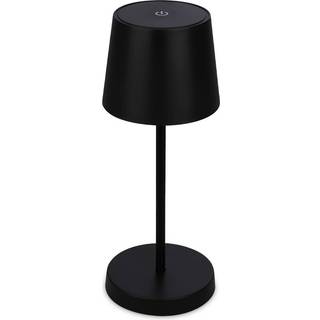 Piha LED-bordlampe med genopladeligt batteri, sort
