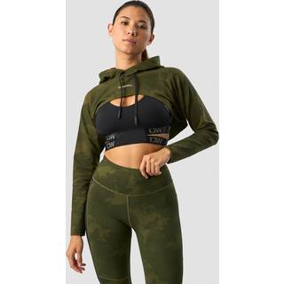 Ultimate Training Cropped Hoodie Green Camo