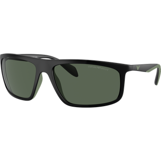 Emporio Armani Mand EA4212U 500171 Solbriller Injiceret Sort Grøn Pilot Normal