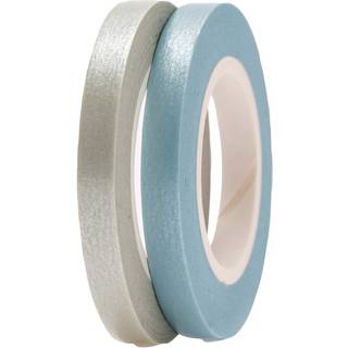 Paper Poetry Tapes uni 5mm 10m 2 Stück - Blau-Grau