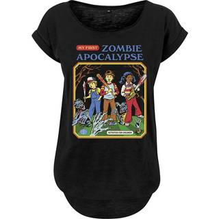 Steven Rhodes - Fun T-shirt - My First Zombie Apocalypse - S till 5XL - Damer - sort