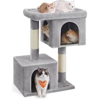 Feandrea Cat Tree, 101 cm kattårnet, XL, Cat Condo, skrabepost, lysegrå