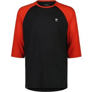 Mons Royale Men's Tarn Merino Shift Raglan 3/4 Retro Red/Black, Retro Red / Black, S