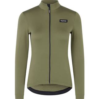 Gripgrab Women's GripGrab EXPLR Merinotech Thermal Long Sleeve Jersey Olive Green, M