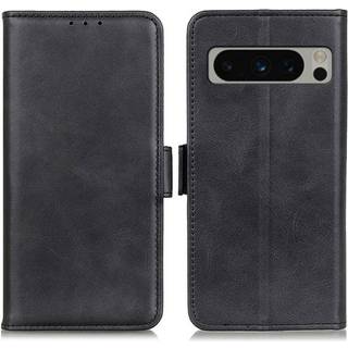 SKALO Google Pixel 8 Pro Premium Wallet Flip Cover - Sort