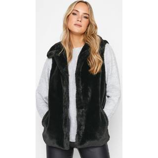 Lts Tall Black Faux Fur Gilet 12 Lts | Tall Women's Gilets