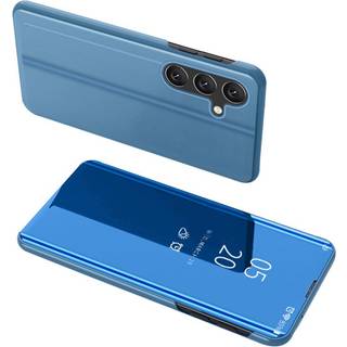 SKALO Samsung A54 5G Clear View Mirror Etui - Blå