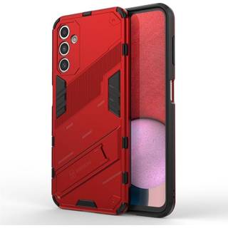 SKALO Samsung A14 4G/5G Hybrid BIBERCAS Cover - Rød