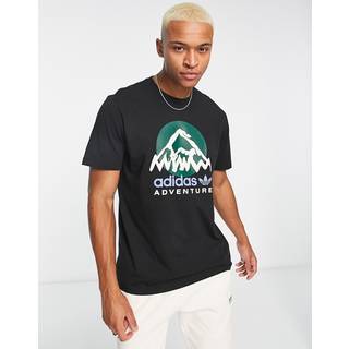 adidas Adventure Mountain Front T-shirt - Black - S