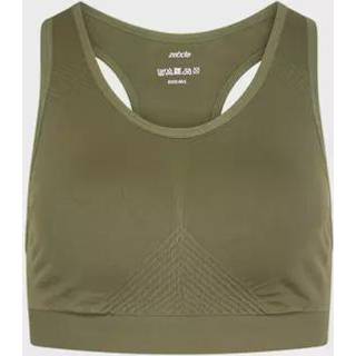 Zebdia Seamless sports BH, grøn, Størrelse: XS/S, Dame