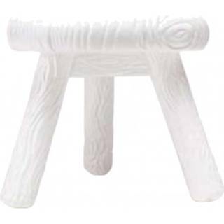 Seletti - Milk Fibreglass Stool 43 x 43 cm H 35 cm - White - Taburetter - Studio Job - Hvid - Glas