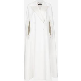 Dolce&Gabbana Double-breasted wool-blend cape - white - XXS