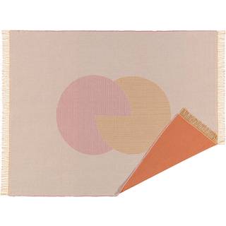 NJRD Circles bomuldsplaid 130x185 cm naturhvid
